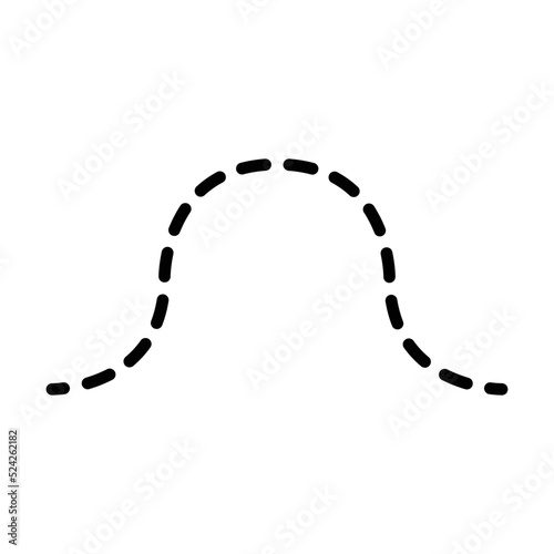 Prewriting tracing lines and curve shapes element for preschool, kindergarten and Montessori kids activities in vector illustration