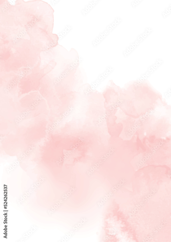 Abstract light pink watercolor background. Vector eps 10.	