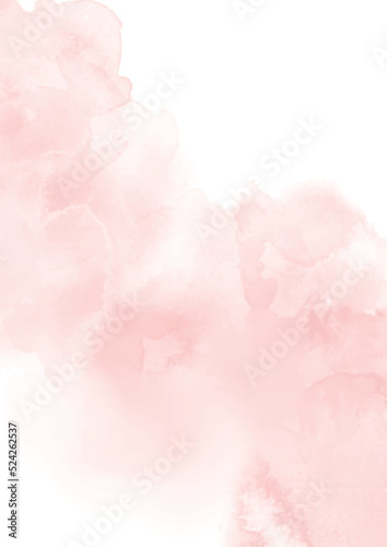 Abstract light pink watercolor background. Vector eps 10.	
