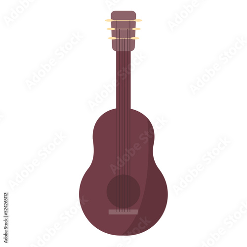 acoustic guitar isolated