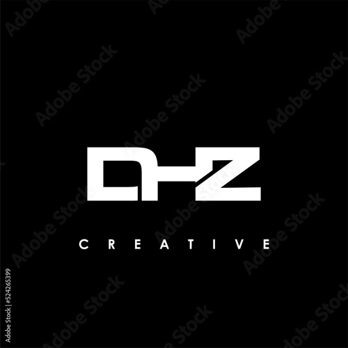 DHZ Letter Initial Logo Design Template Vector Illustration