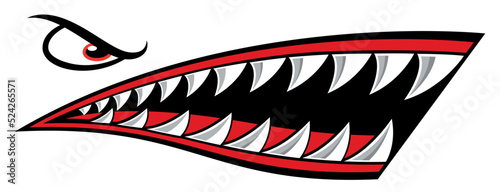 Shark Teeth Mouth Sticker Kayak Boat Car Truck Funny Decal Automobiles & Motorcycles Decal
