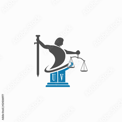 Initial UV Attorney at law logo stock vectors | Logo design inspiration, Logo design, Design inspiration