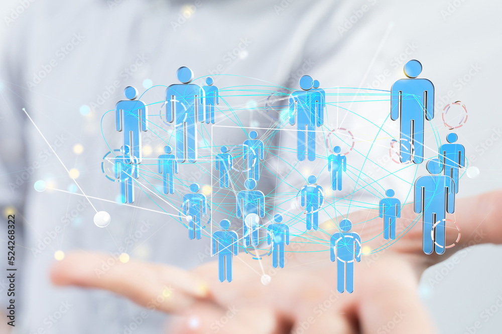 Global network. Blockchain. 3D illustration. Neural networks and artificial intelligence. Abstract Global network. Blockchain. 3D illustration. Neural networks and artificial intelligence. Abstract
