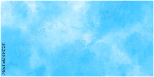 Blue watercolor splash stroke grunge backdrop background, bright multicolor hand drawn illustration,