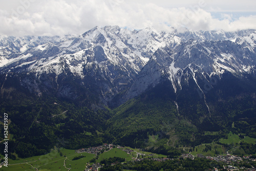 The view of Zugspitze mountain from Wank pick, Germany, Bavaria © nastyakamysheva
