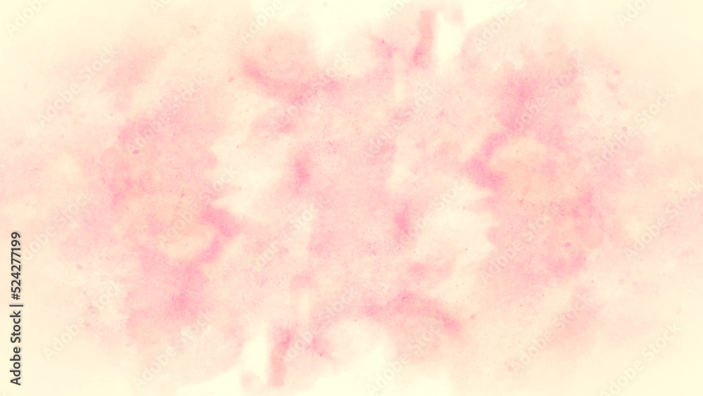 soft orange paper texture. watercolor painting soft textured on wet white paper background. Soft blurred abstract pink roses background. abstract soft pink watercolor background with space