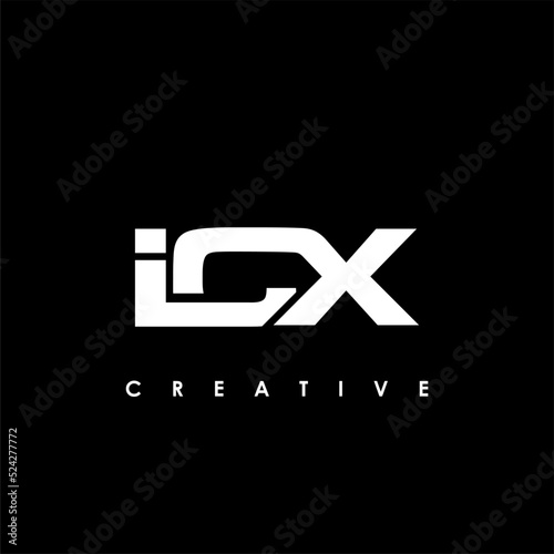 ICX Letter Initial Logo Design Template Vector Illustration photo