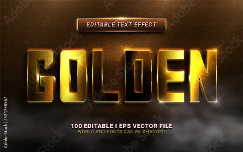 golden text effect