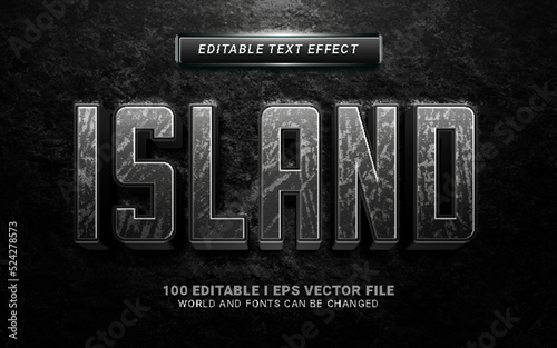 island text effect
