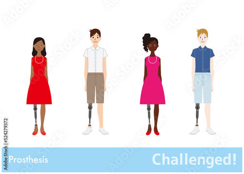 Challenged!／障がいと共に生きチャレンジする世界の人々／living with disability／Prosthetic foot／Prosthesis