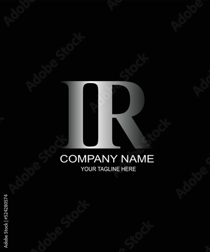 ir abstract vector logo monogram 