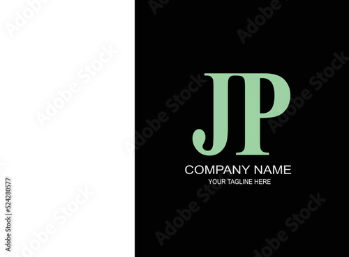 JP abstract vector monogram 