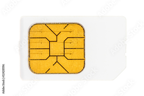 Used mobile phone sim card