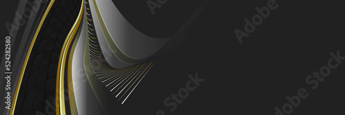 Abstract black gold and grey background