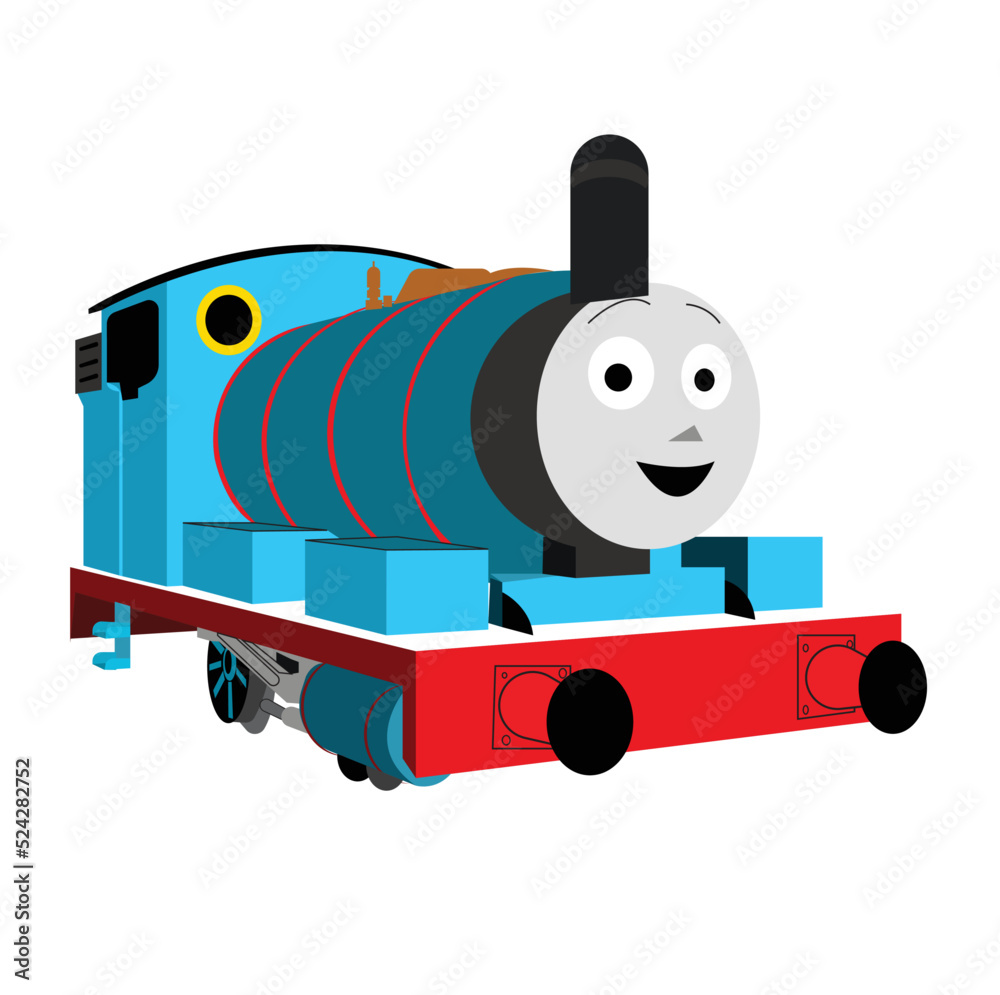 toy truck with trailer, Vector illustration of thomas cartoon locomotive symbol eps 10 Stock Vector | Adobe Stock toy truck with trailer, Vector illustration of thomas cartoon locomotive symbol eps 10 Stock Vector | Adobe Stock