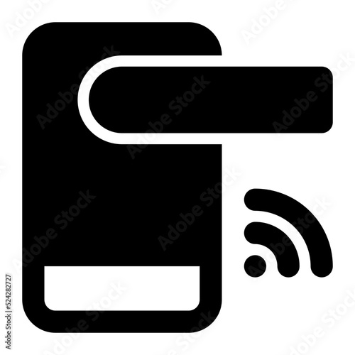 Door Lock Icon Illustration