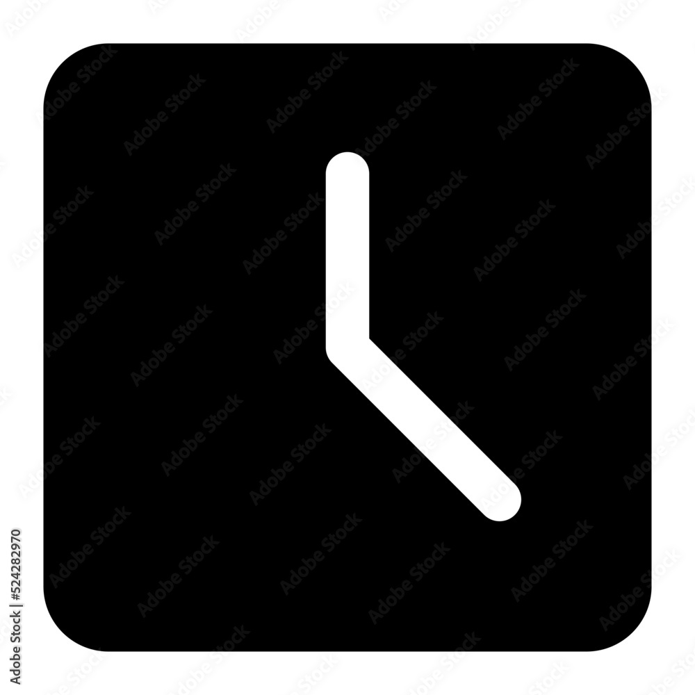 Wall Clock Icon Illustration Wall Clock Icon Illustration
