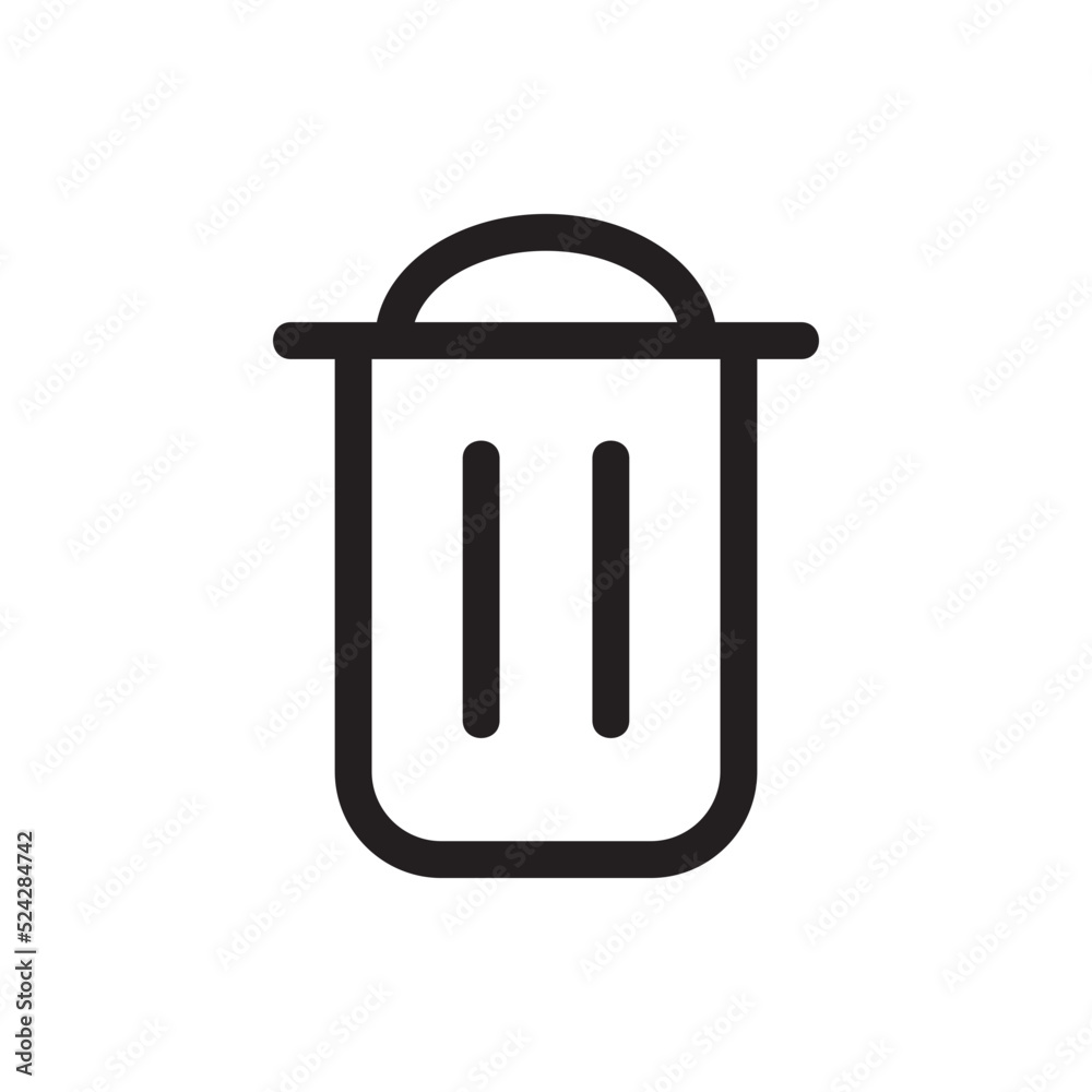 Dustbin icon. Bin icon. Interface icon. UI icon. The user interface Illustration. SVG icons. Dustbin icon. Bin icon. Interface icon. UI icon. The user interface Illustration. SVG icons.