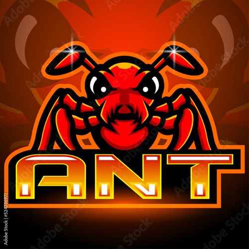 Ants mascot esport logo design