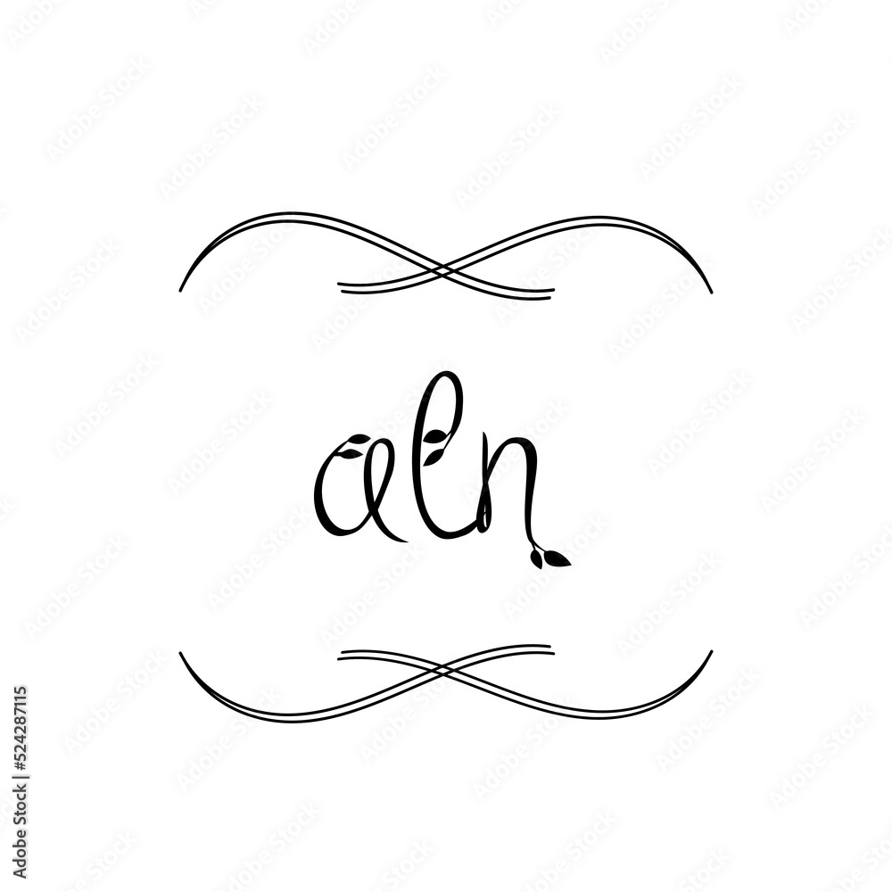 ALN logo,A L N design,ALN letter monogram logo design vector,unique ...