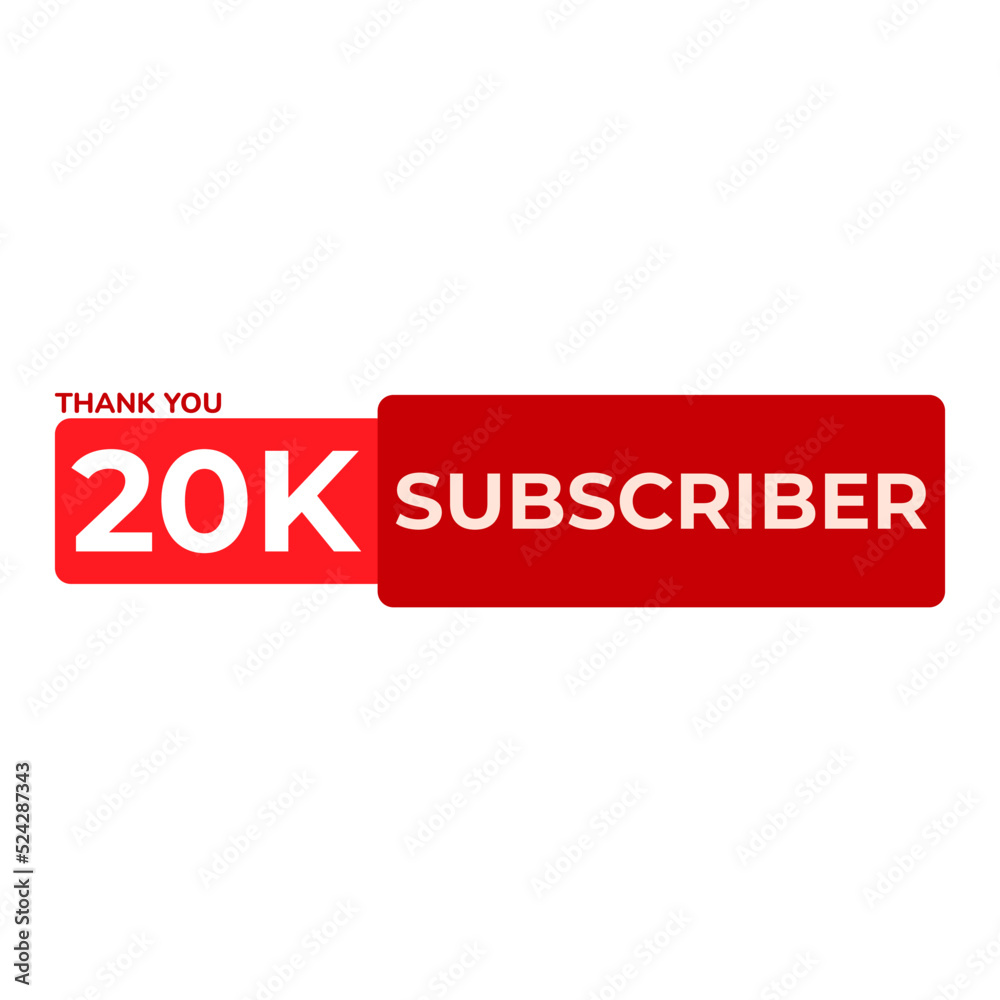THANK YOU 20K SUBSCRIBER CELEBRATION TEMPLATE DESIGN BANNER ART VECTOR GOOD FOR SOCIAL MEDIA, CARD , POSTER THANK YOU 20K SUBSCRIBER CELEBRATION TEMPLATE DESIGN BANNER ART VECTOR GOOD FOR SOCIAL MEDIA, CARD , POSTER