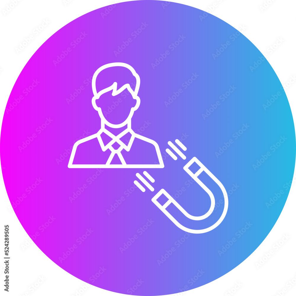 User Engagement Gradient Circle Line Inverted Icon User Engagement Gradient Circle Line Inverted Icon