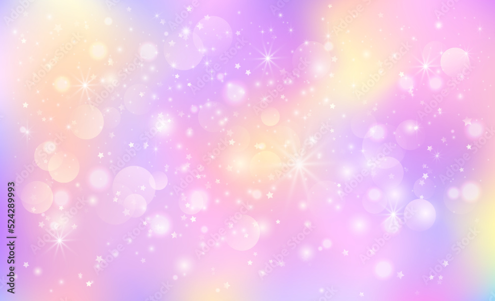 Abstract pink background with stars.