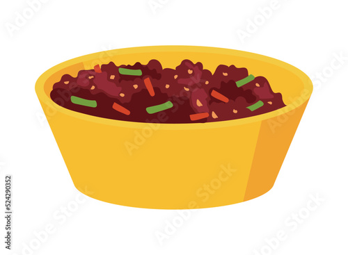 meat in a bowl