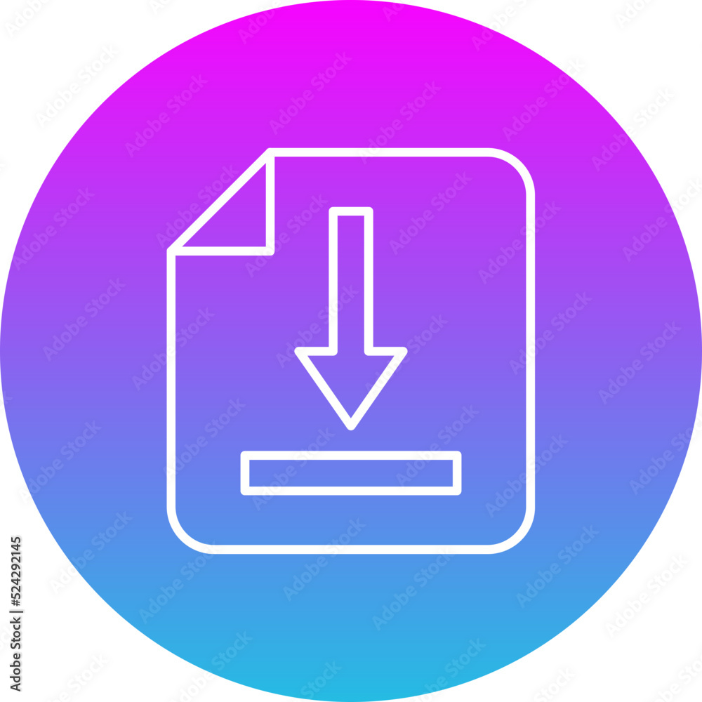 Download Gradient Circle Line Inverted Icon Download Gradient Circle Line Inverted Icon