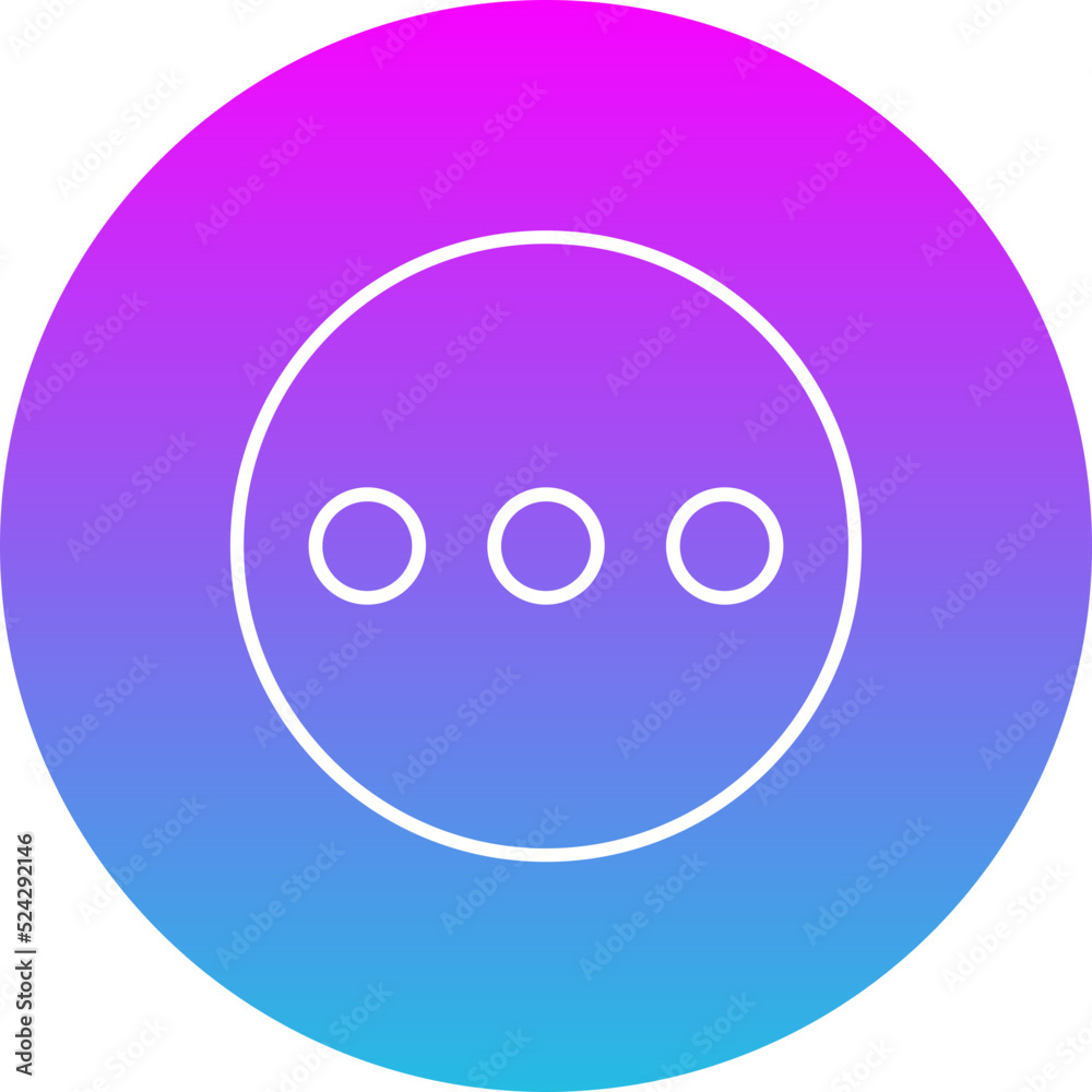 Ellipsis Gradient Circle Line Inverted Icon Ellipsis Gradient Circle Line Inverted Icon