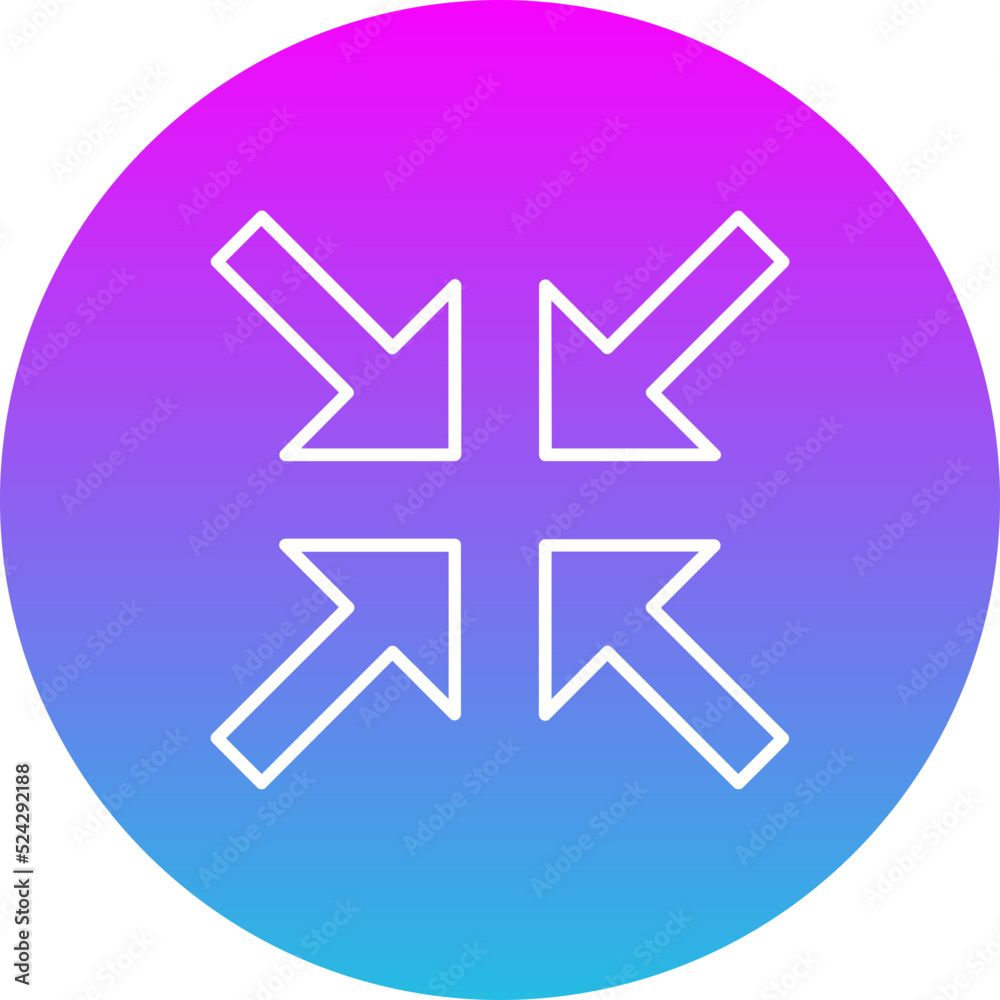 Minimize Gradient Circle Line Inverted Icon Minimize Gradient Circle Line Inverted Icon