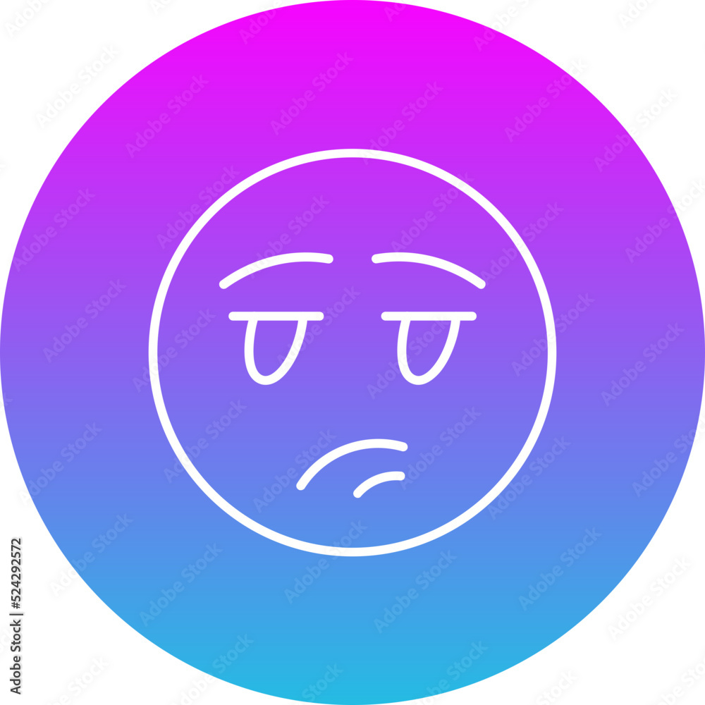 Bored Gradient Circle Line Inverted Icon Bored Gradient Circle Line Inverted Icon