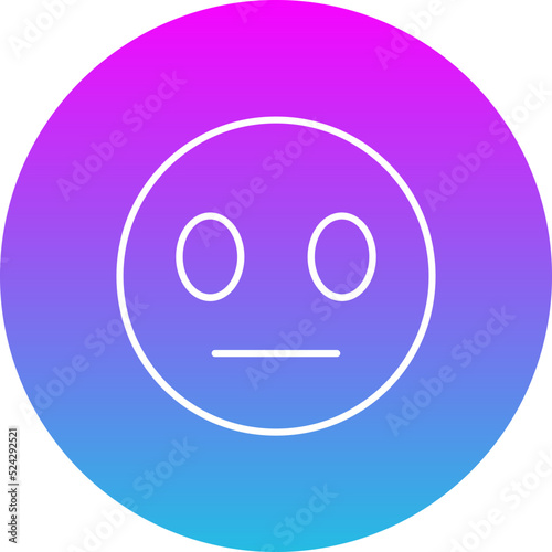 Neutral Gradient Circle Line Inverted Icon