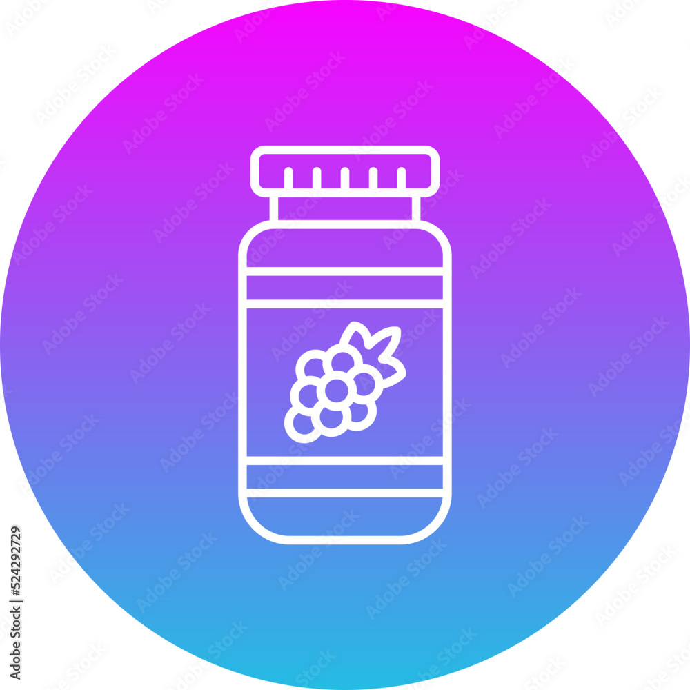 Jam Gradient Circle Line Inverted Icon Jam Gradient Circle Line Inverted Icon