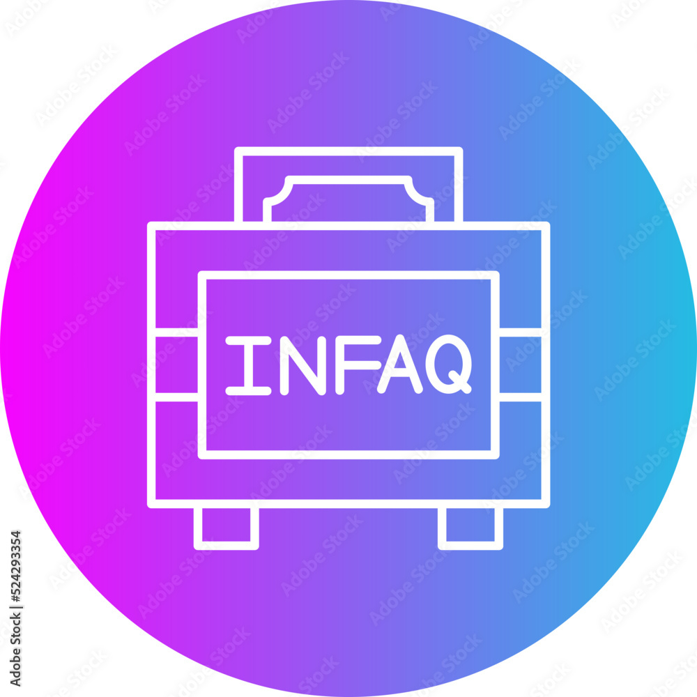 Infaq Gradient Circle Line Inverted Icon Infaq Gradient Circle Line Inverted Icon