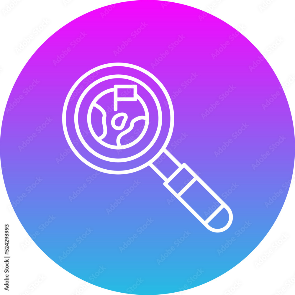 Discovery Gradient Circle Line Inverted Icon Discovery Gradient Circle Line Inverted Icon