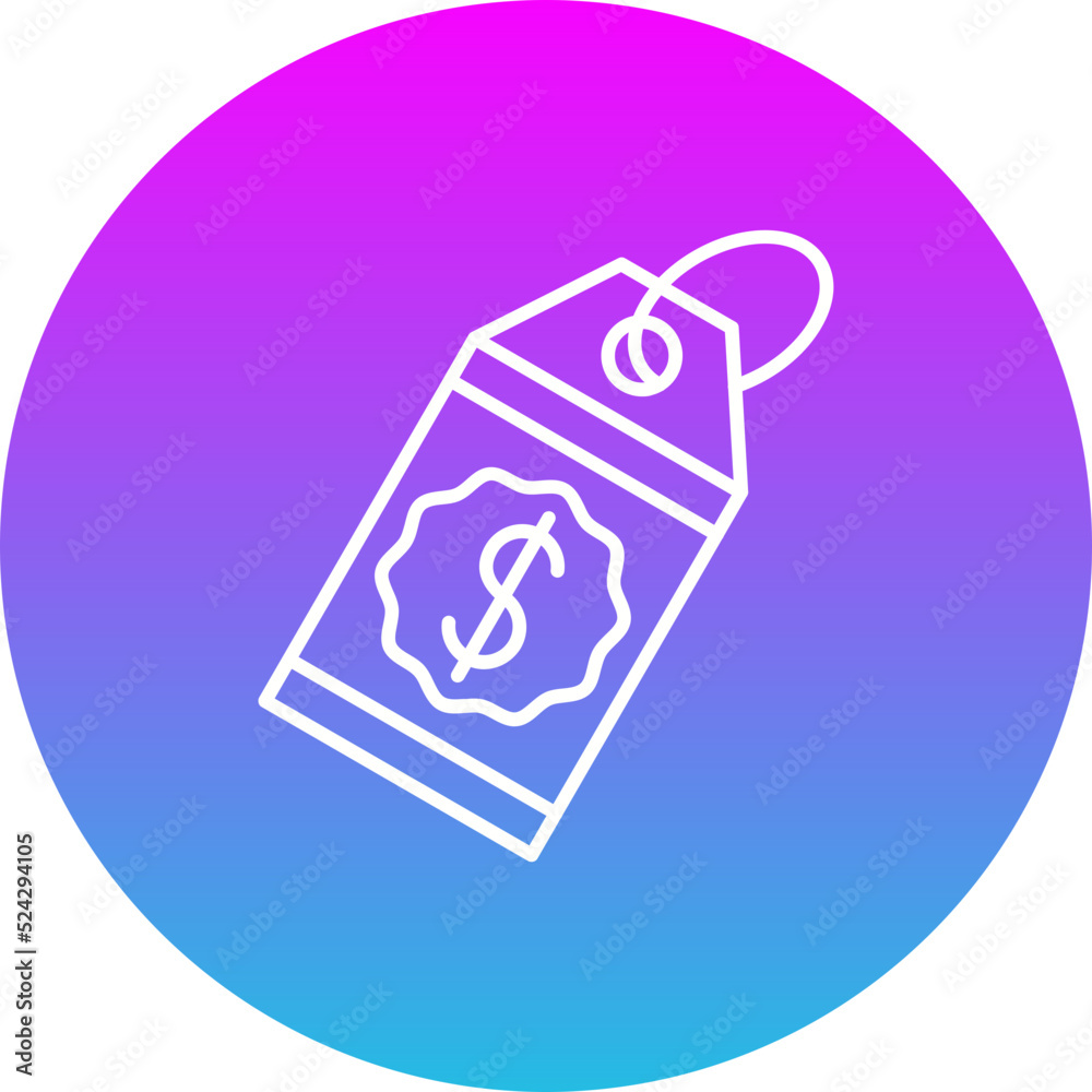 Price Gradient Circle Line Inverted Icon Price Gradient Circle Line Inverted Icon