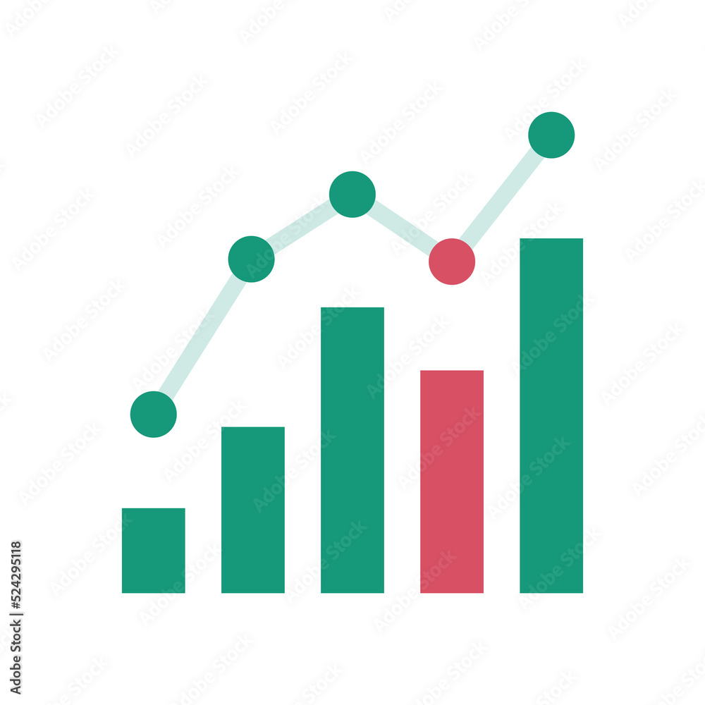 Stock chart. Digital asset investment idea. Stock chart. Digital asset investment idea.
