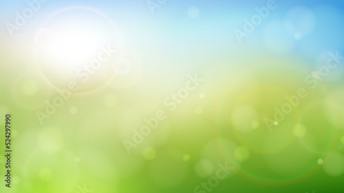 Morning spring summer green...