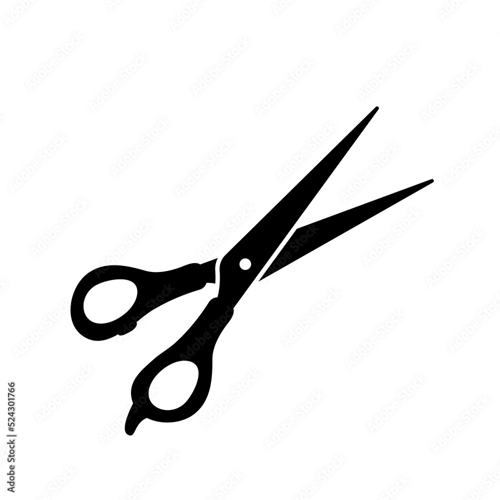 barber scissors silhouette for beauty salon barber scissors silhouette for beauty salon