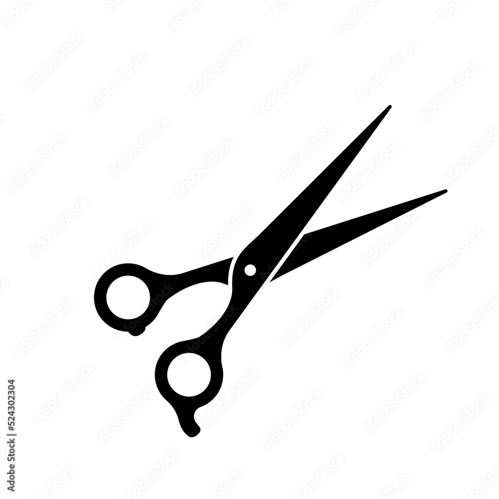 barber scissors silhouette for beauty salon barber scissors silhouette for beauty salon