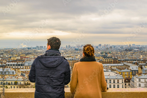Couple watching the view
