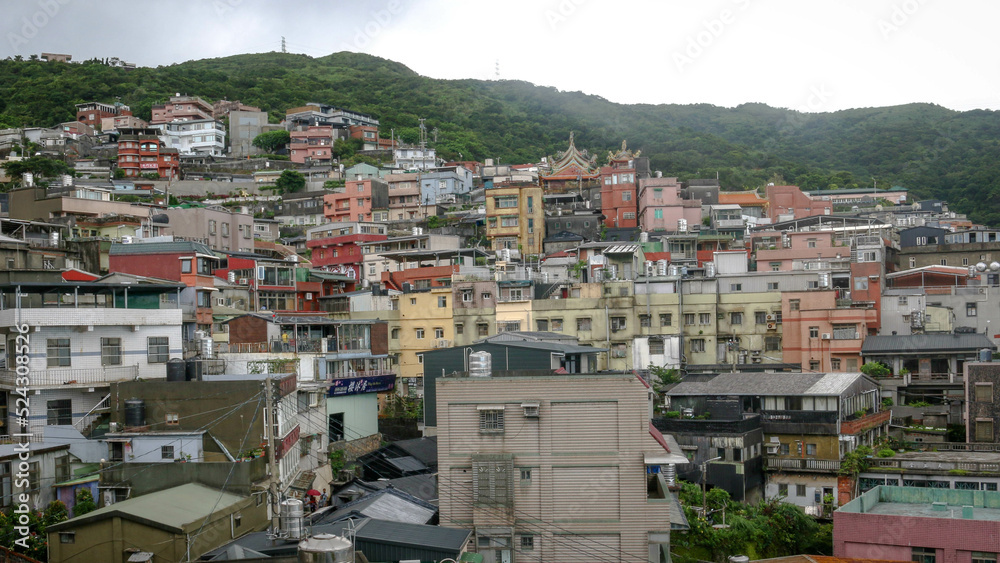 Views from the seaside mountain area of Jiufen in Taiwan
