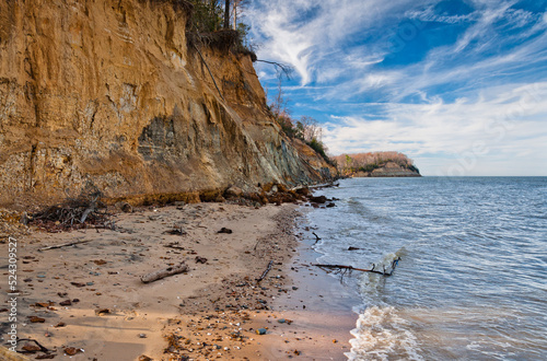 Foto The Beach at Calvert Cliffs. Maryland, USA, Maryland