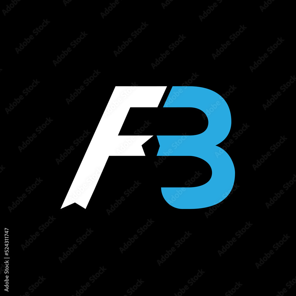 Initial Letter FB logo icon design template elements. Initial Letter FB logo icon design template elements.