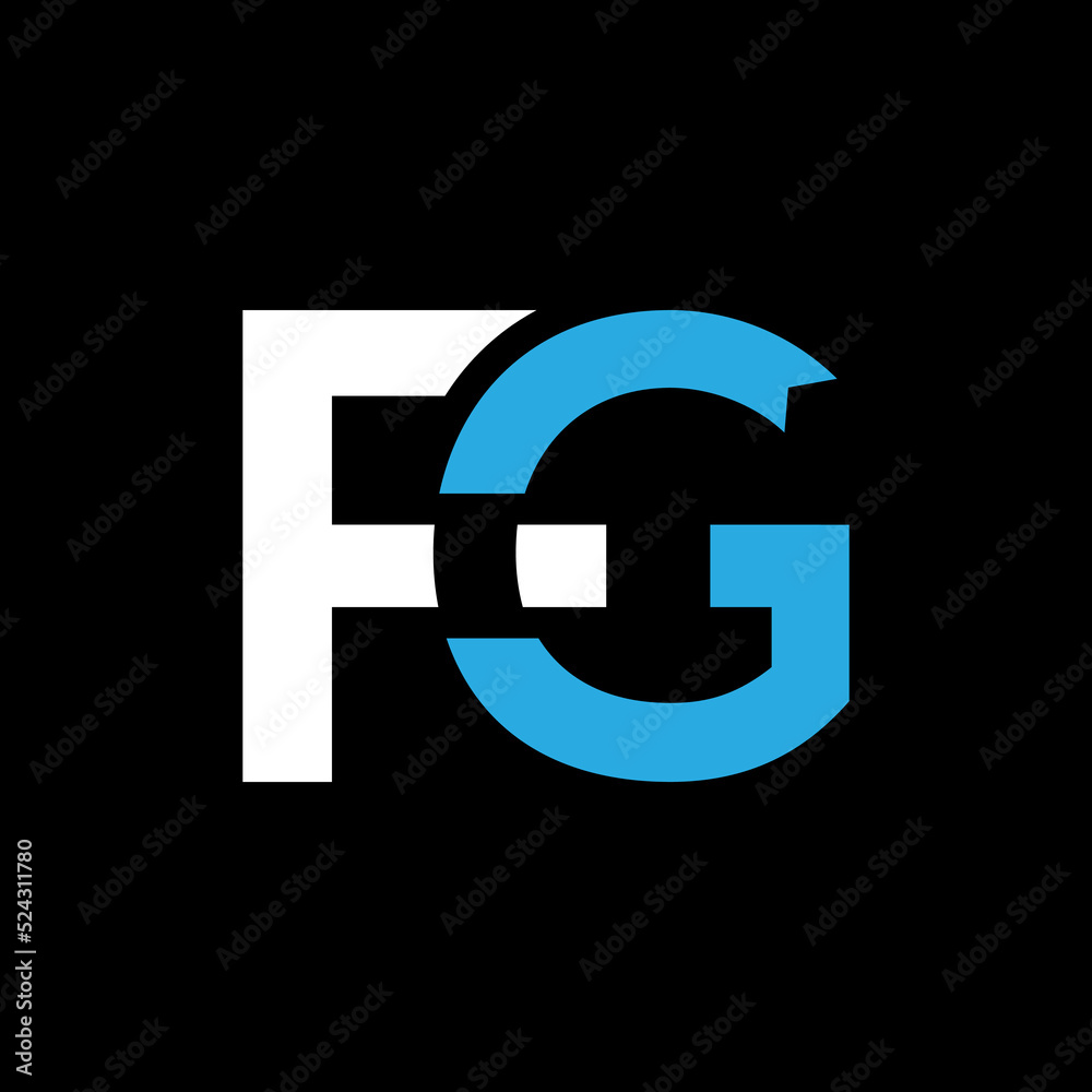 Initial Letter FG logo icon design template elements. Initial Letter FG logo icon design template elements.