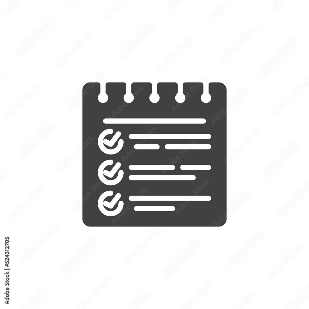 Fototapeta premium Wish list vector icon