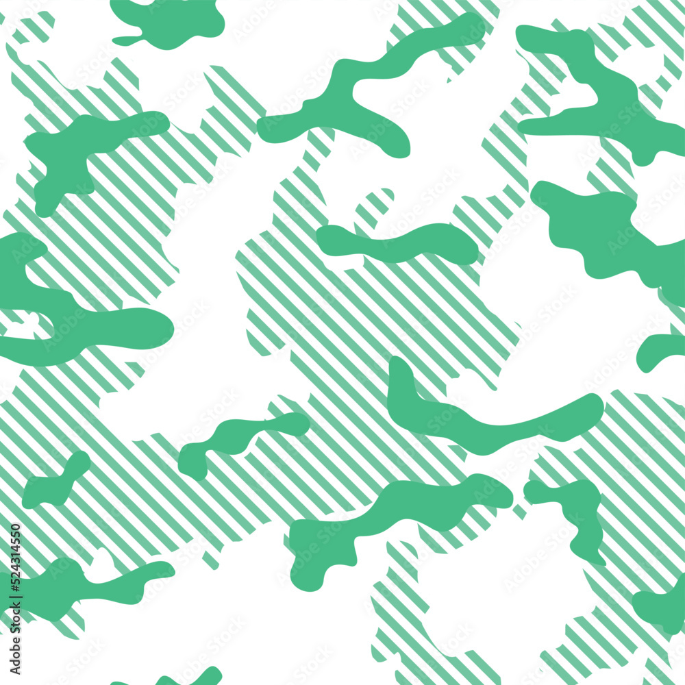 
Green camouflage seamless pattern digital texture for textile.