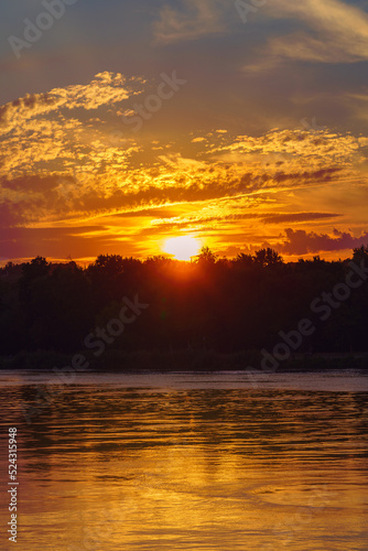 Nightfall by the river